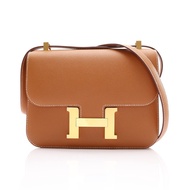 金棕色 Epsom牛皮 Constance 24 康康包 肩背包 K刻 金釦【HERMES 愛馬仕】 H056341CC