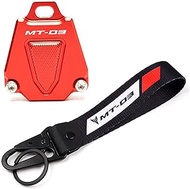 MOWOK For YAMAHA MT03 MT-03 MT 03 2014-2021 2022 Motorcycle Accessories Key Cover Case Shell &amp; Badge Keyring