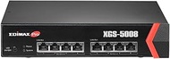 Edimax XGS-5008, 8 Port 10G Web Smart Managed Switch, Supports 802.1Q VLAN, IPv4/IPv6, Auto Fault-De