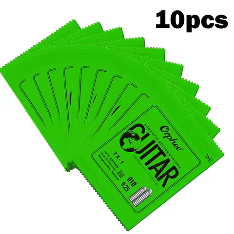 10PCS Orphee Single Strings For Acoustic Guitar 1st E-String(.010) Single String Replace Guitar Acce