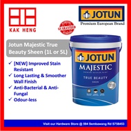 (+Gift) Jotun Majestic True Beauty Sheen (5L) Interior Wall Paints -Anti-Bacteria &amp; Anti Fungal/Highly Washable (Premium European Paint Brand)