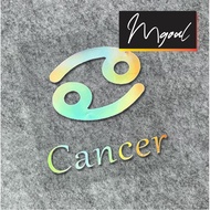 [ReadyStock]High Grade Cancer Twelve Constellation Window Glass Car Sticker Creative Personalized De