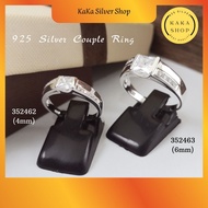 Original 925 Silver CZ White Stones Couple Ring | Cincin Perkahwinan / Tunang Batu CZ Putih Perak 92