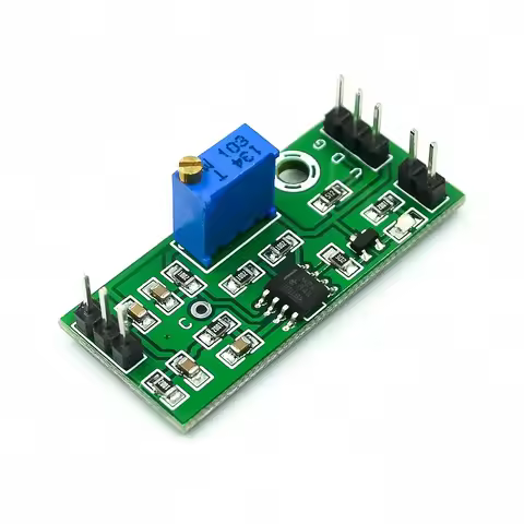 LM393 Voltage Comparator Module Signal Waveform Adjustable High Low Level/Load Drive Dual Channel 4.