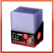Ultra Pro 3" X 4" Thick Toploader 55 pt (25 pieces)