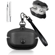 for Technics EAH-AZ100 Case Leather, Personalized Leather Vintage Case,Shockproof Portable with Keyc