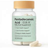 Pentadecanoic Acid Capsules, C15:0 Fatty Acid Supplement – Pure Plant-Based Essential Fatty Acid - 9