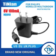 8V 100mA AC/DC Power Adapter Charger HQ840 for Philips Series 3000 MG3750 MG3760 Norelco Multigroom