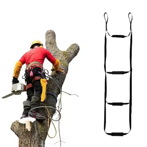 A88E-Portable Tree Climbing Aider With Anti-Skidding Steps For Rock Caving Canyoning Rope Lader