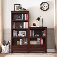 Drawer Picture Book Rack American Style with Combination Cabinet Study Living Room Rack Bookcase Sol
