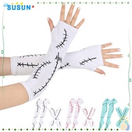 SUSUN Halloween Stocking Socks, Halloween Breathable Knee High Socks, Cotton Cosplay Props Warm Arm 