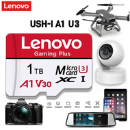Lenovo การ์ด SD ไมโคร Class10ความเร็วสูงระดับพรีเมี่ยม2TB 1TB 256GB 128GB สำหรับกล้องโทรศัพท์ Ninten