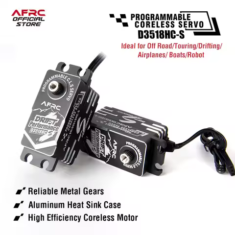 AFRC-D3518HC-S Low Profile Programmable Smart Drift Servo Kit For YOKOMO HSP 1/18,1/10,etc Drift RC