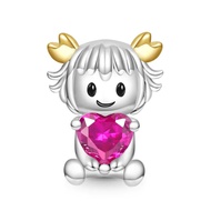 Gnoce Cancer Constellation Embraces Heart Gem Charm