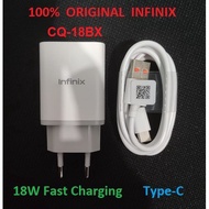 INFINIX Charger CQ-18BX 18W Fast Charging + Type-C Original casan cesan original