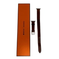 ☆ HERMES 愛馬仕 Brown Calfskin 32MM Apple Watch Strap Stamp C 啡色小牛皮32MM蘋果只能手錶帶C刻 100%真品