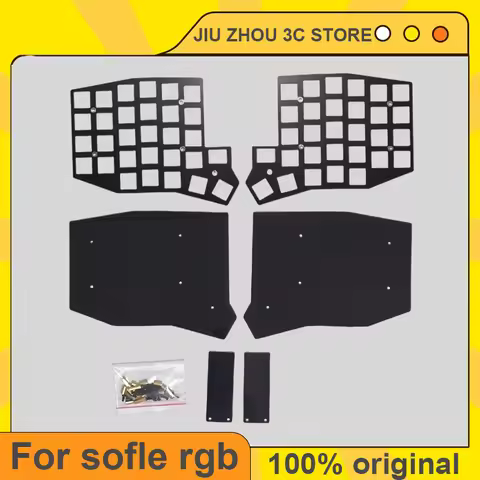Sofle Rgb Split Keyboard Sandwich Case For Sofle Rgb Keyboard FR4 Carbon Fiber Postioning Board Acry