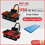 🔥lowest price🔥 6 Wheels Ab Roller With Arm Elbow Support Automatic Rebound Abdominal Wheel Gym Abs M