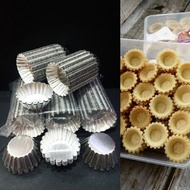 1 Pcs High Quality Aluminium Shell Tart Mould/Cheese Tart Mould / Acuan Tart 4.5cm