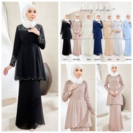 Kurung Moden Sulam Adeline. 803 Chiffon Embroidery Modern Kurung. Baju Kurung Moden Baju Nikah.