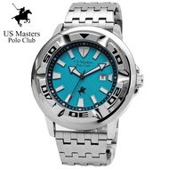นาฬิกาข้อมือของแท้ US Master Polo Club 220610G นาฬิกาผู้ชาย สายหนัง+สายเหล็ก กันน้ำ รับประกันศูนย์ไท