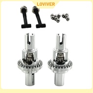 2 Pieces RC Front and Rear Differential Set Upgrade Accessories for 1:28 284161 K989 K969 284010 RC 