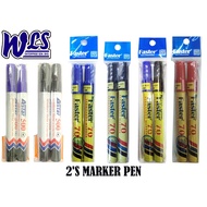 [Ready Stock] 2'ASTAR 500 W/B MARKER & FASTER 70 PERMANENT MARKER PEN