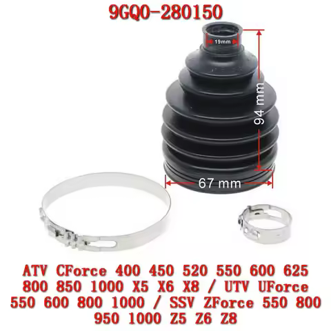 Original CF Dust Boot Kit Fixed End ODM For CFMoto ATV UTV SSV Part CForce 400 450 IRON MAX L7e CF M