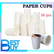 50pcs. Paper Cup white disposable  (22oz, 16oz, 12oz, 8oz, 6.5oz, 5oz, 4oz, 3oz, 2.5oz)