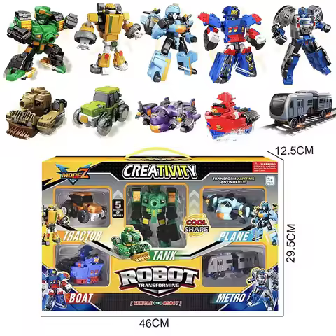 2026 Carbot Robot Anime Holle Airplane Train Tank Transformation Plastic Carbot Robot Action Figures