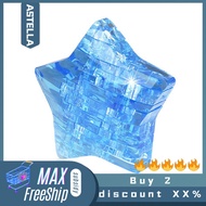 ASTELLA DIY 3D Crystal Puzzle Star Assembly Model Desk Decor Brain Teaser Children Toy