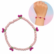 Pink Berry Beads Bracelet Elastic Berry Pinky Pinkish Cherry Fruit Elastic Bracelet