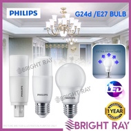 [SIRIM] PHILIPS E27 G24d LED Bulb Lampu LED Light Bulb LED Ultra Bright Mentol Lampu Rumah Stick LED