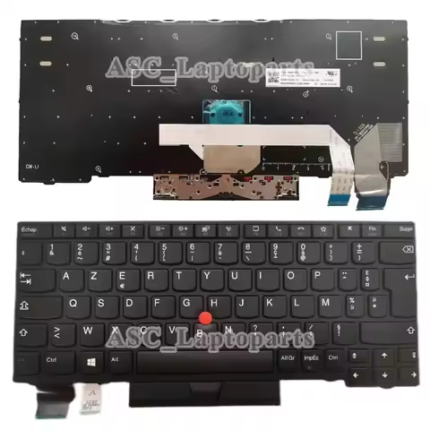 New French Clavier AZERTY Keyboard for Lenovo Thinkpad X280 A285 X395 X390 , L13 gen 1 L13 Yoga gen 