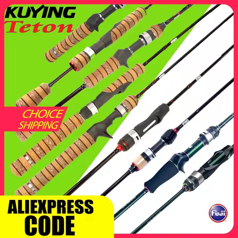 CHOICE KUYING TETON Stream Trout 1-3lb 2-4lb 3-8lb Fishing Rod Lure Cane Spinning Baitcasting FUJI C