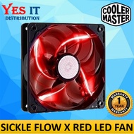 COOLER MASTER SICKLE FLOW X 120mm RED LED FAN (R4-SXDP-20FR-A1)