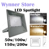 [1pc Spotlight] 50w/100w/150w/200w LED Spotlight LED Outdoor Flood Light Daylight Warmwhite Garden L