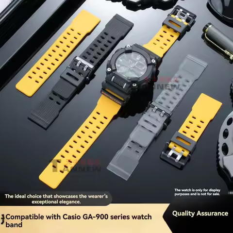 For Casio G-Shock GA-900 GA-900SK GA-900TH GA-900HC, Ice Tough Resin Strap Replacement, Sports Watch