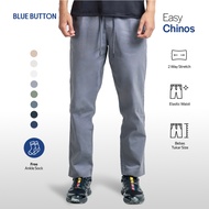 BLUEBUTTON Men's Relaxed Fit Stretch Grey Chino Pants Seluar Slack Lelaki Seluar Panjang Lelaki Selu