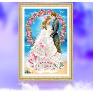 DIY round diamond painting diamond painting, wedding couple, bead painting