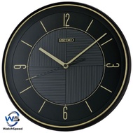 Seiko QXA816 QXA816J Black Analog Quiet Sweep Silent Movement Quartz Wall Clock