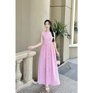 [VOUCHER 60K] Đầm dài caro cơ bản nữ MARC FASHION CBDD102515