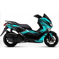 Decal sticker full body Nmax old lama variasi biru tosca pilihan laminasi lapisan kedua