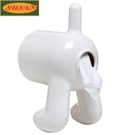 SUSANS Dog Butt Toilet Paper Dispenser, Bedroom Home Decor Punch-free Dog Butt Toilet Roll Holder, P