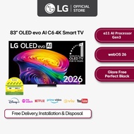 [FREE $300 Grocery e-voucher] LG OLED evo AI C6 100" 4K Smart TV | α11 AI Processor 4K Gen3 | Dolby 
