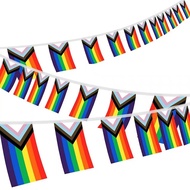 Rainbow Flag New Transgender LGBTQ Strip Rail Multi Colors LGBTQ+ LGBT PRIDE Bunting String