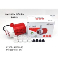6000 lít/h -MÁY BƠM BỂ CÁ BAOYU BY 107 êm ái tiết kiệm điện cho hồ cá