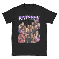 Kemeja-T Megan Katseye Gnarly Wanita Lembut adalah Album Kuat Pakaian Tulen Lengan Pendek Baju Tee K