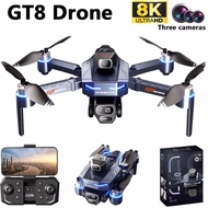 GT8 Drone 8K Professional Dual Camera GPS FPV Brushless Motor Optical Flow Hovering Folding Quadcopt