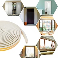 1/2 TureClos Window Seal Strip Self Door Draft Stopper 10m Sound-proof D Shape Sealing Tape Roll